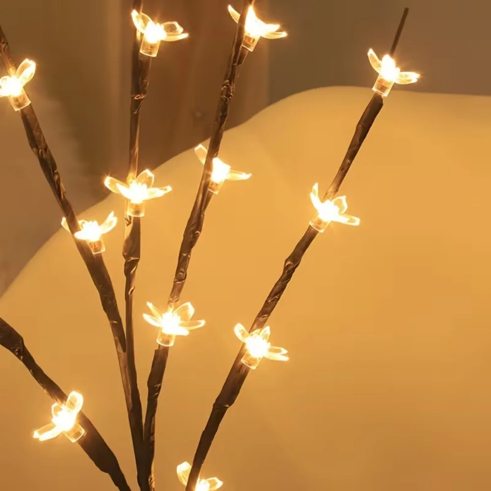 Cherry Blossom LED Tree Branch Lights for Bedroom Living Room Patio Wedding Valentine Holiday Home Decoration