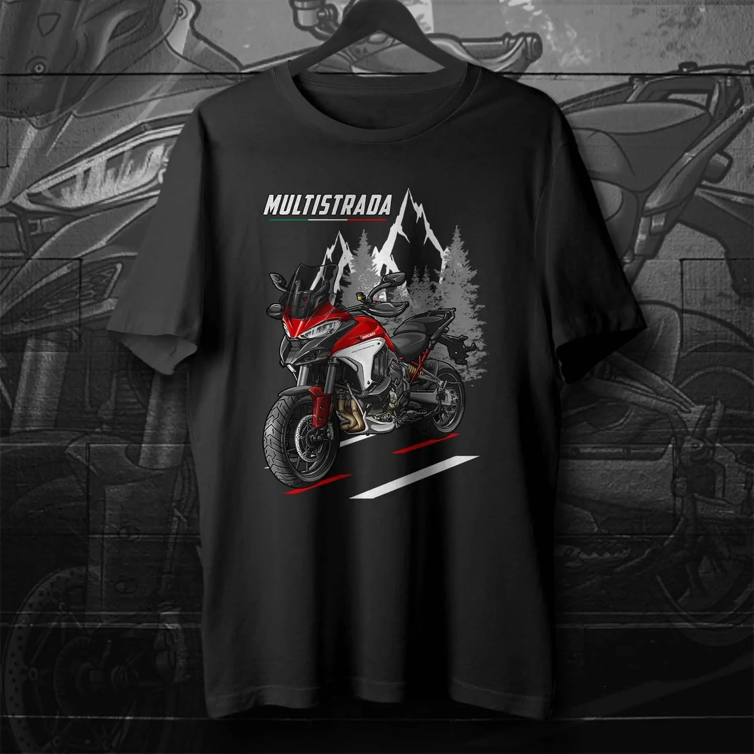 2021-2024 Models Italy Multistrada V4 Motorcycle T-Shirt 100% Cotton O-Neck Short Sleeve Summer Casual Mens Tee Rider Streetwear image 5