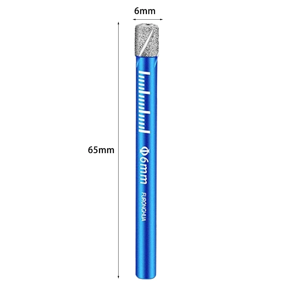 6/8/10/12mm Brazed Diamond Dry Drill Bits Hole Saw Cutter for Granite Marble