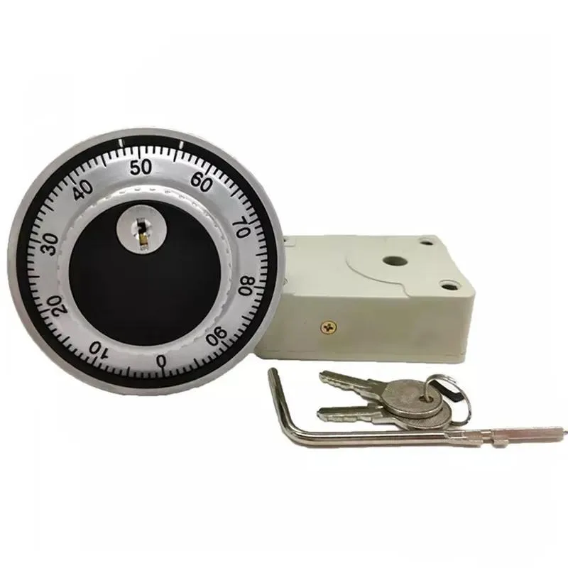 for Safe Mechanical Combination Lock Vault Door Double Safety Dial Cylinder Combination Plate with Key