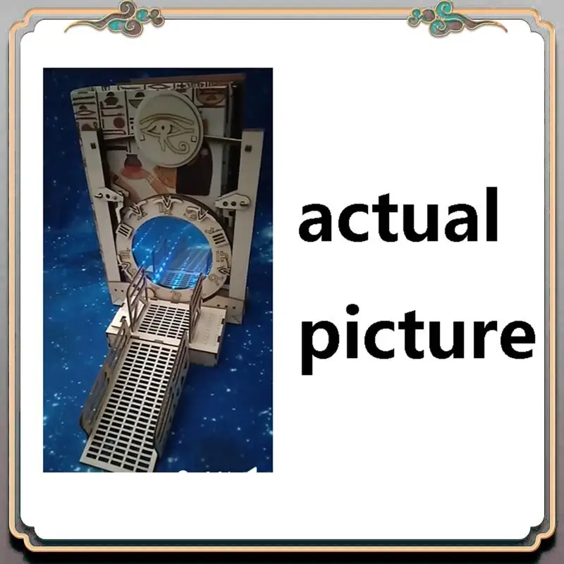 Durable Stargates Bookend Galaxy Gate Bookends Creatives Cross-Border Time Tunnel Magical Portal Bookends For Office Book Shelf