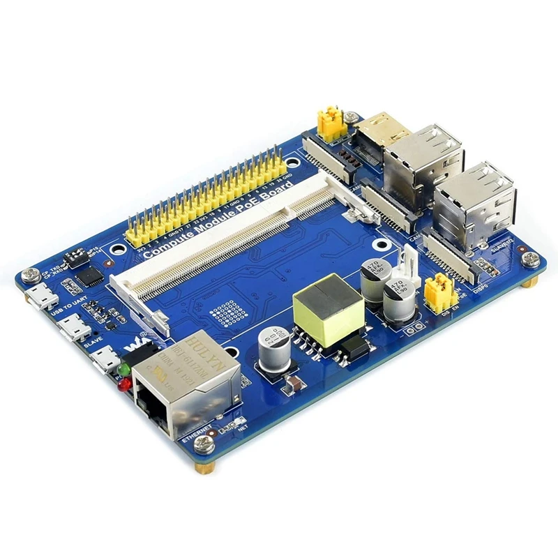 

Waveshare Compute Module IO Board With Poe Feature For Raspberry Pi Compute Module CM3 / CM3L / CM3+ / CM3+L