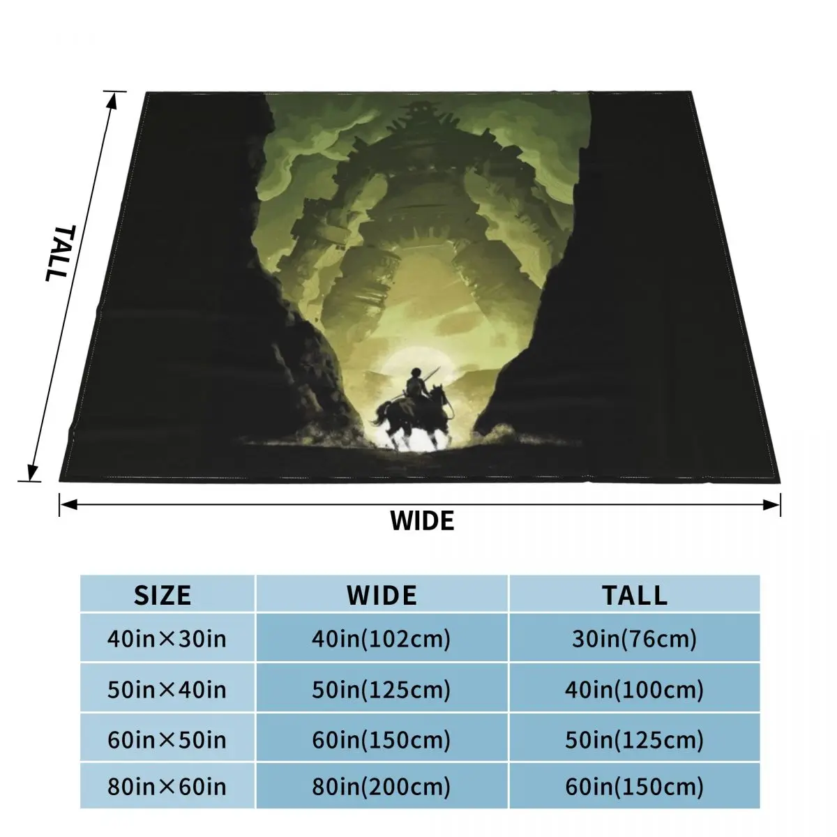 Shadow Of The Colossus Throw Blanket Hairy Blankets Sofa Blanket Picnic Blanket