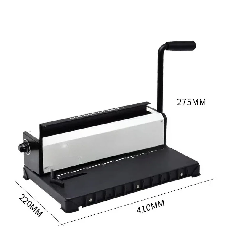 Binder Notebook 3:1 Metal Calender Double Line Book Binding Machine