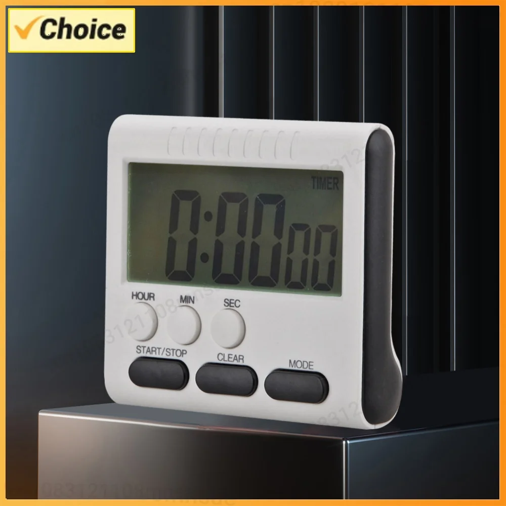 Multifunction Digital Small Clock 24 Hour Countdown Reminder LCD Digital Display Practical Creative for Kids and Seniors