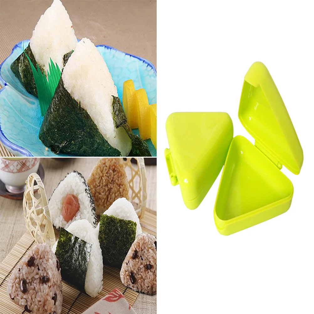 

2Pcs Rice Ball Mold Set Triangle Sushi Seaweed Cutter DIY Kitchen Tool Rice Decor Kit Baking Accessories Sushi Mold