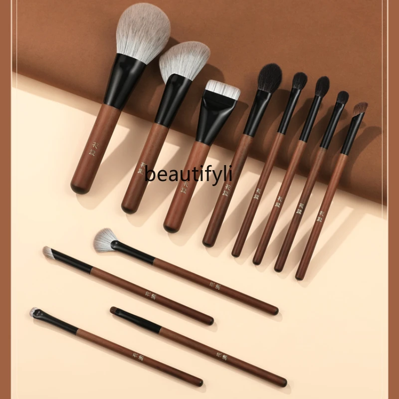 

12 makeup brushes set gift box gift light luxury lady brush set brush animal hair eyeshadow brush