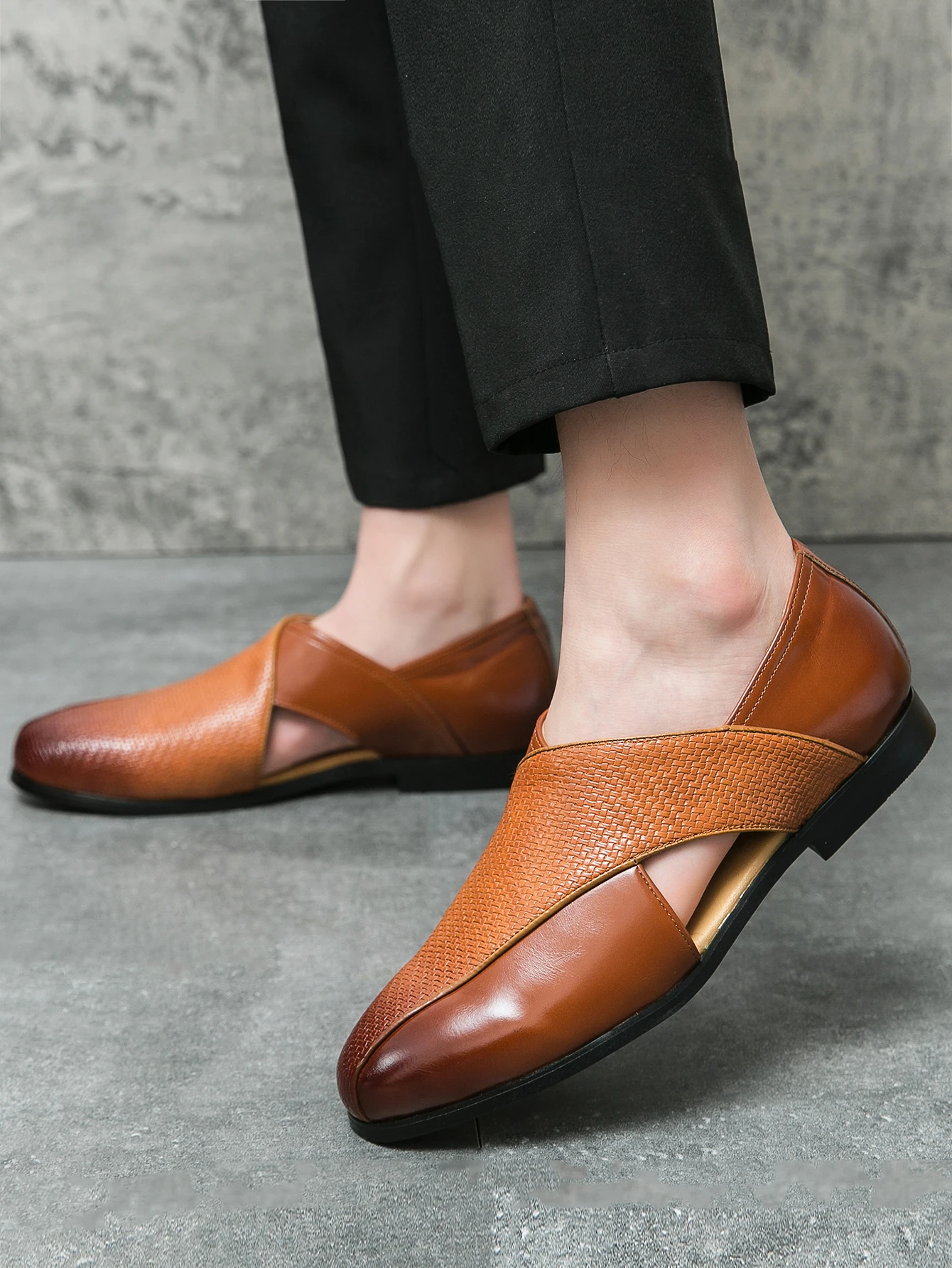 British Style Leather Casual Shoes Men Good Quality Formal Shoes Man 47 Business Brogue Shoes Yuppie Men\'s Dress Shoes Male 2025