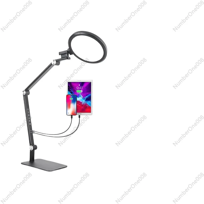 Foldable USB Rechargeable LED Desk Lamp with Flexible Gooseneck, Full Spectrum Eye-Caring Light for Reading Working and Travel