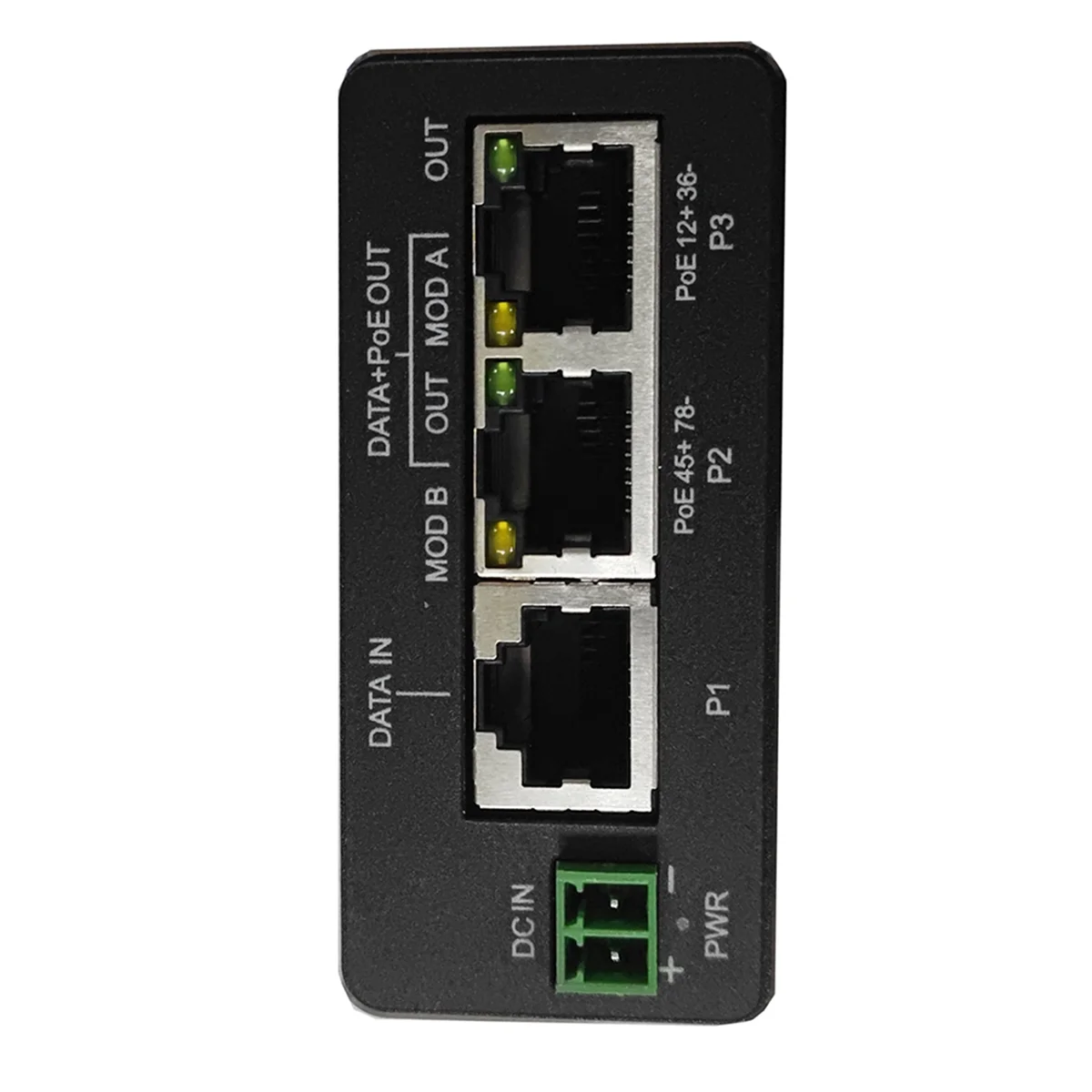 CH◆☆§30w POE Injector Passive DC Input 48V 30w Output Support Mode A 12+36- and B 45+ 78- Pins POE Injector RJ45~HOT SALE