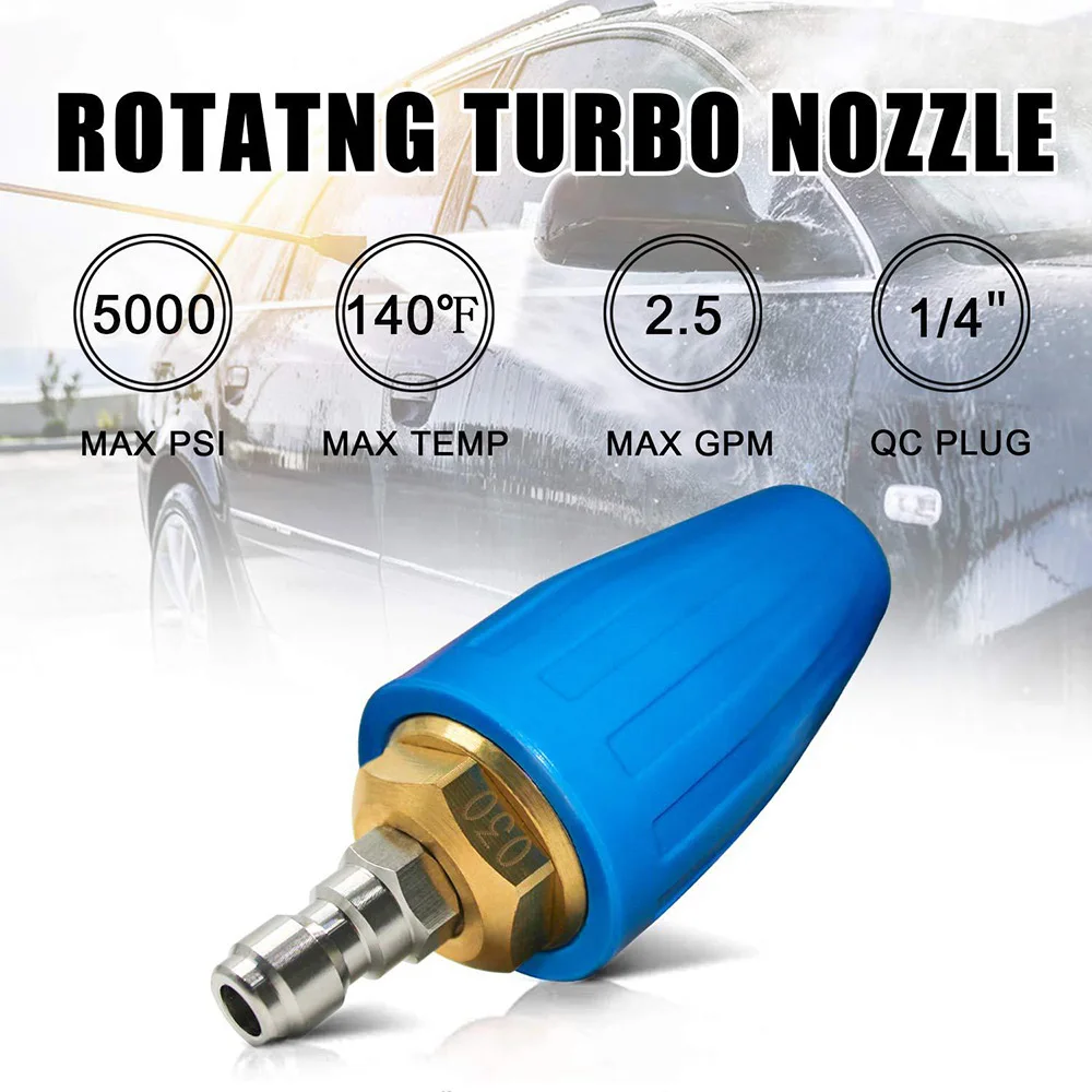 High Pressure Turbo Rotation Nozzle Cremic Core Remove The Rust And Bark Industrial Car Washer Cleaning Machine Industrial Wash