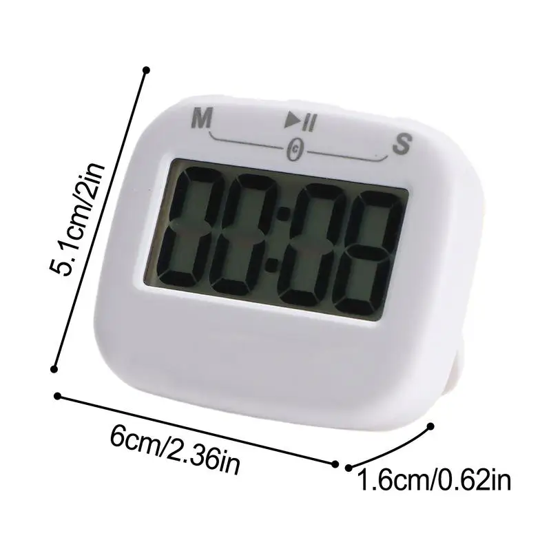 Kitchen Timer Digital LCD Food Timer Magnetic Countdown Time Reminder Multi-functional Management Tool for Kitchen Baking Study