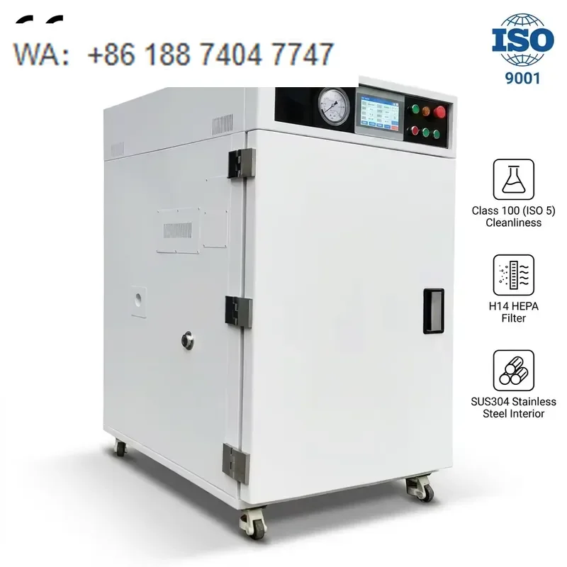250C 180L Class 100 Clean Oven H14 HEPA High Temp Drying for Electronics Battery Curing 316L