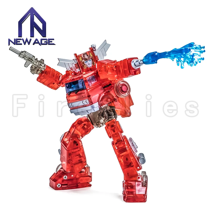 9.8ซม.NEWAGE NA Transformation หุ่นยนต์ตุ๊กตาขยับแขนขาได้ H46T Backdraft อะนิเมะรุ่นของเล่นสำหรับของขวัญ Gratis Ongkir