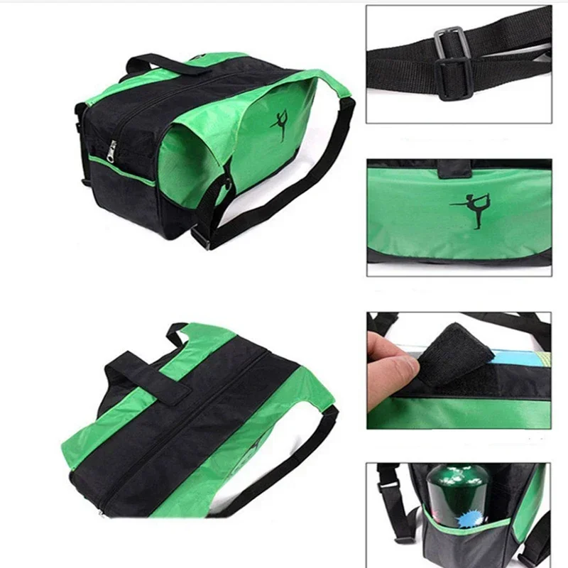 Bolso de mano para esterilla de Yoga y gimnasio, bolso de viaje de gran capacidad a juego de colores a la moda, correa de hombro ajustable, bolso