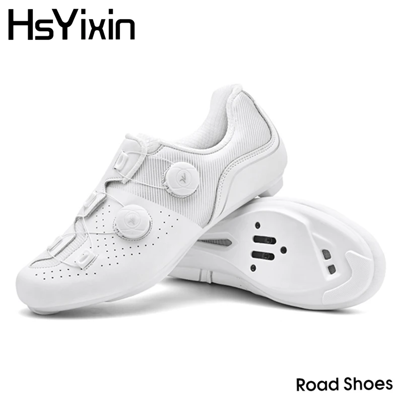 

Cycling shoes road bike men's and women's speed self-locking shoes 7 colors optional flat mountain or road bike riding shoes