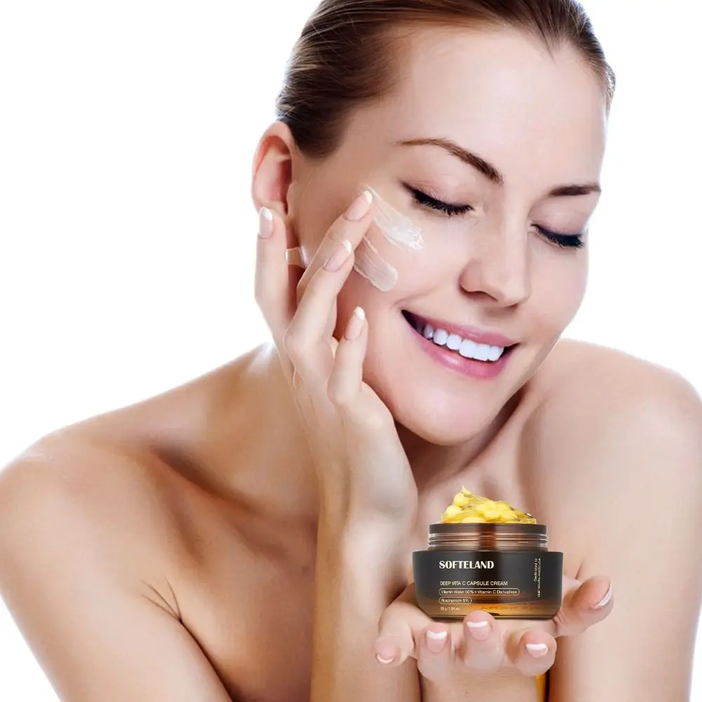 Collagen and Niacinamide Deep Vita C Capsule Cream Firming Repairing Face Moisturizer Gel Anti Wrinkles Hydrating