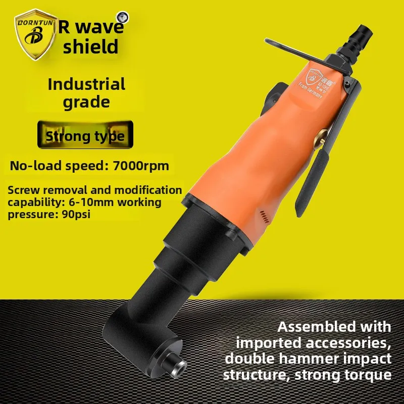 Bodun 10Hs High Torque Elbow Air Screwdriver Right Angle Pneumatic Screwdriver 90 Degree Pneumatic Driver Air Screwdriver