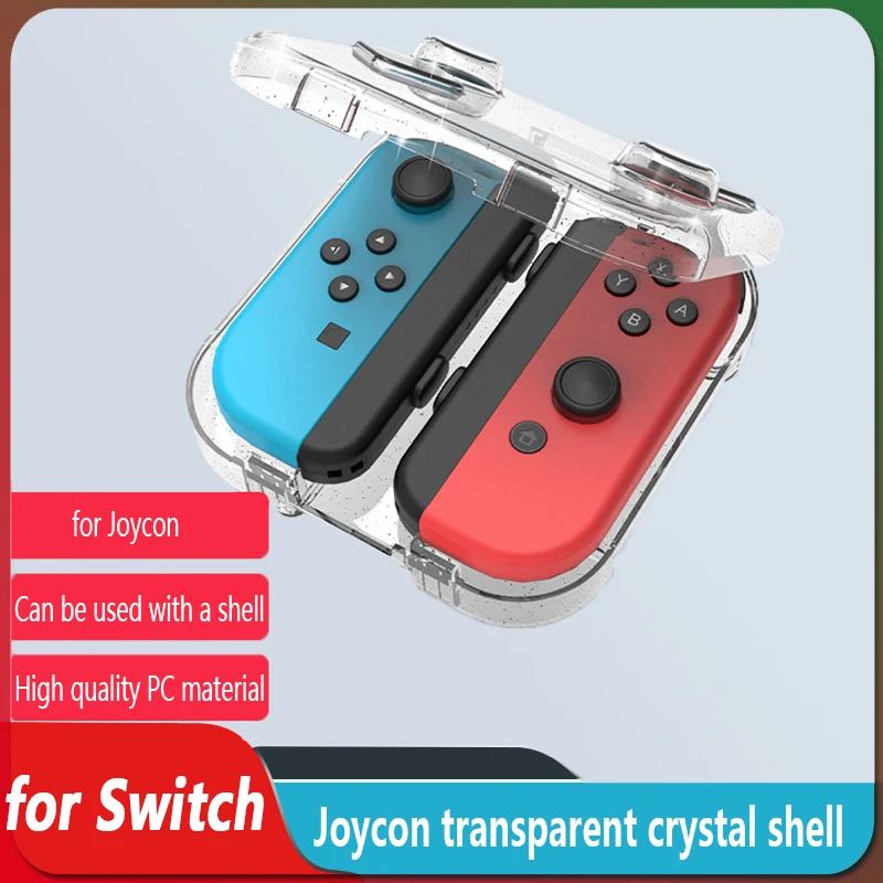 

for Nintendo Switch Joycon Small Handle Storage Box Joycon Protective Case Box PC Transparent Crystal Case NS Game Accessories