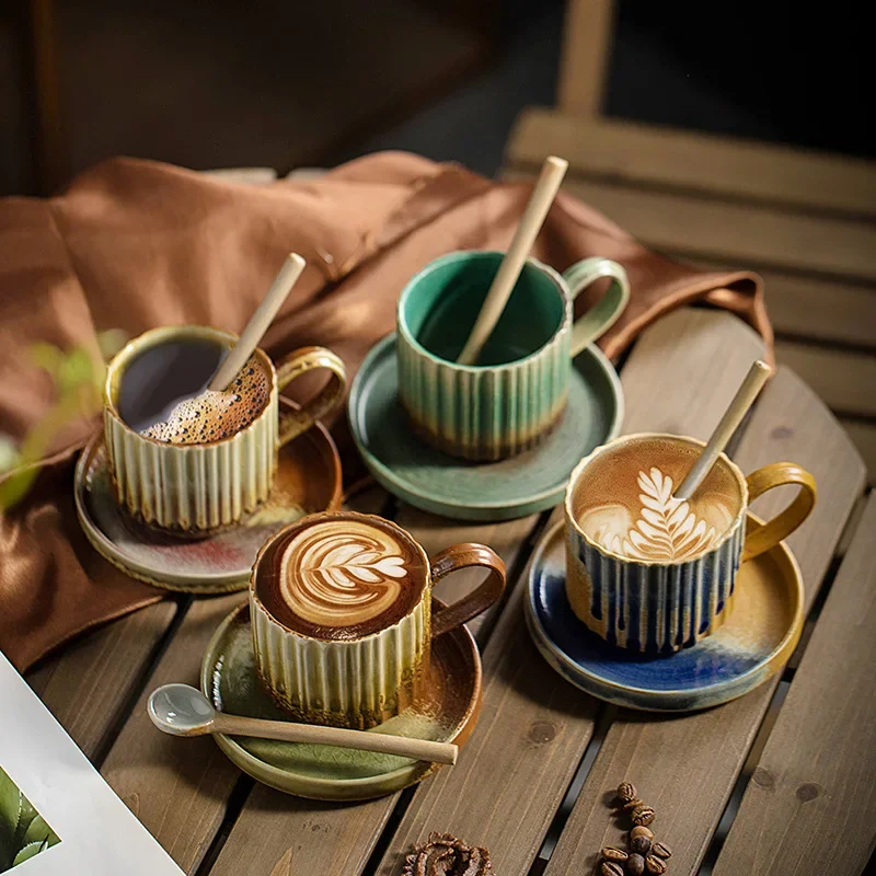 

Ceramic Coffee Set, Kiln Baked Mug, Creative Cup, Office Afternoon Tea, Vintage