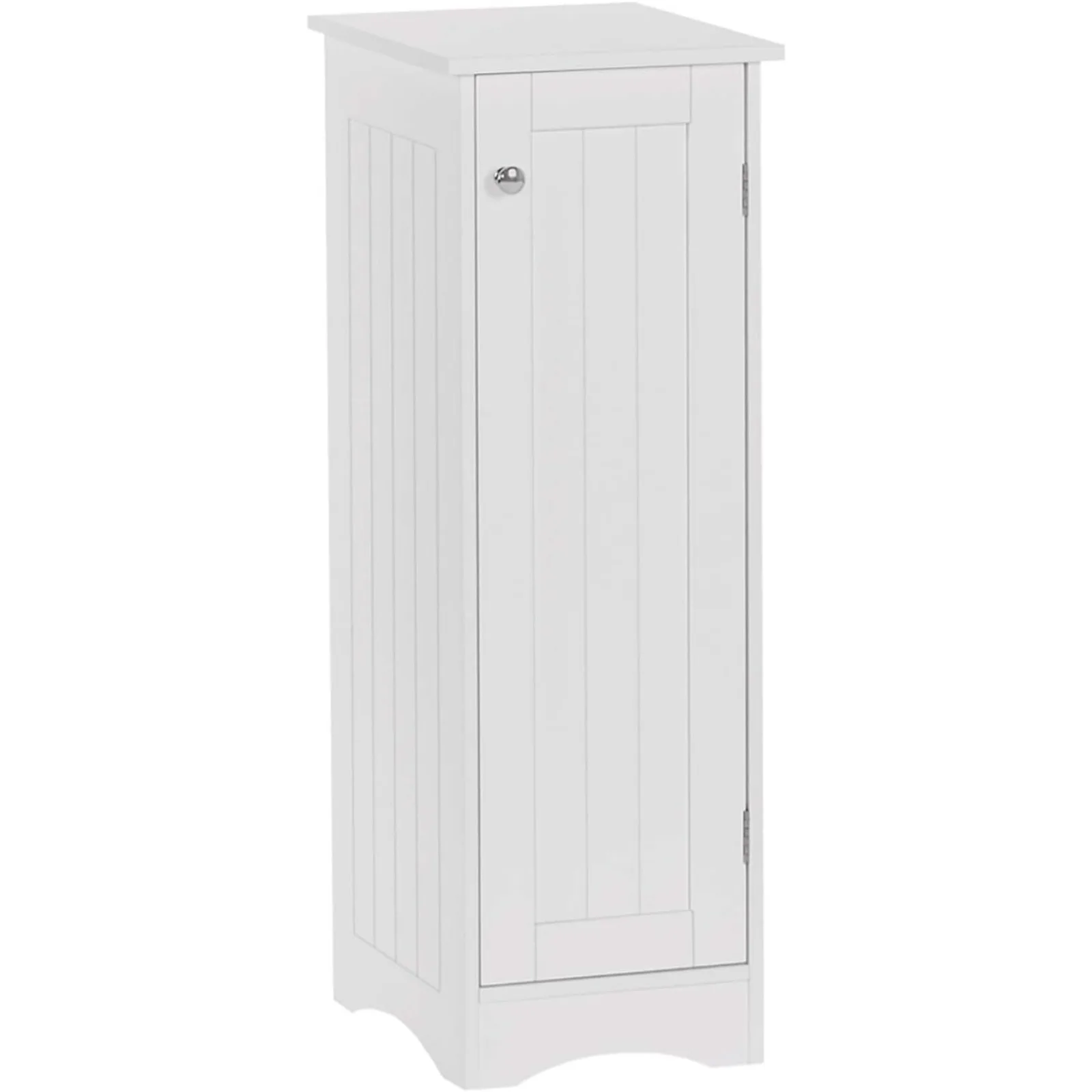 

US Ashland Slim Linen Cabinet - White - Narrow Storage Cabinet for Bathroom Slim Storage with 2 Adjustable Shelves