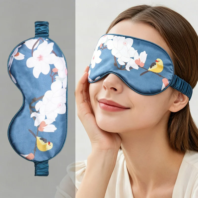 Silk Like Sleep Facial Mask  Portable Travel Sleeping Masks  Silk Slippery Skin Friendly Eyeshade  Yoga Relaxing Blind Pack