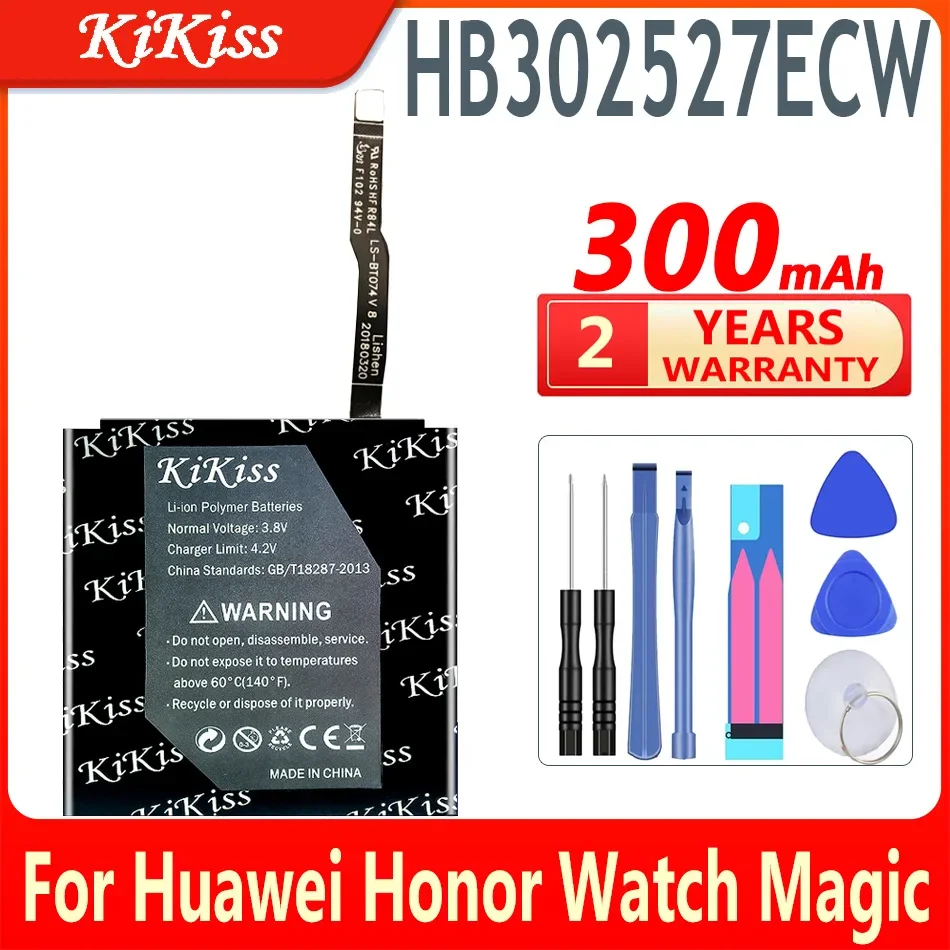 

Аккумулятор KiKiss HB302527ECW 300 мАч для часов Huawei Honor Watch Magic GT, батареи большой емкости