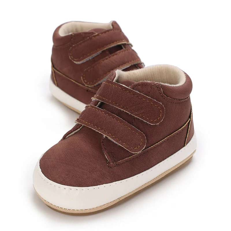 Spring and Autumn Seasonal Collection 0-1 Year Old Baby Shoes Soft Bottom Velcro Baby Shoes Sports Sneakers