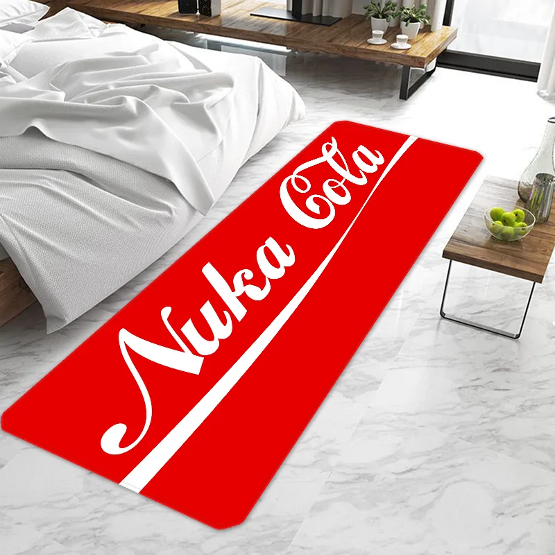 빈티지 Nuka C-Cola 문짝 매트, 미끄럼 방지 현관 도어매트, 세탁 가능한 주방 카펫, 거실 복도 러그, 문짝 욕실 욕실 매트