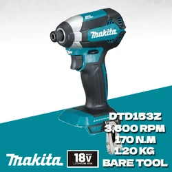 MAKITA DTD153Z Impact Driver 18V LXT Cordless Drill Brushless Motor 1/4