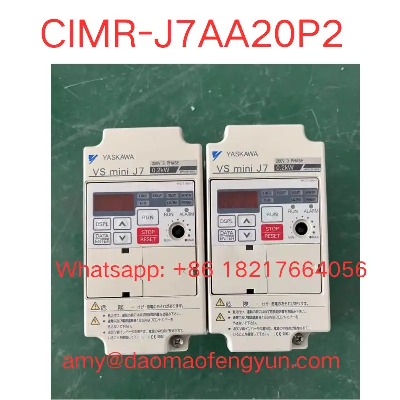 

Used CIMR-J7AA20P2 Inverter 0.2KW 220V tested ok fast shipping