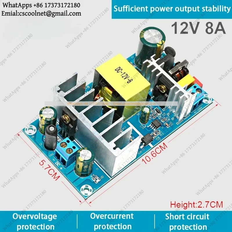 k06 AC 85-265V to DC 12V 24V 36V 48V Step-down Transformer Power Supply 1A 2A 4A 6A 8A 9A Switching Module for Repair