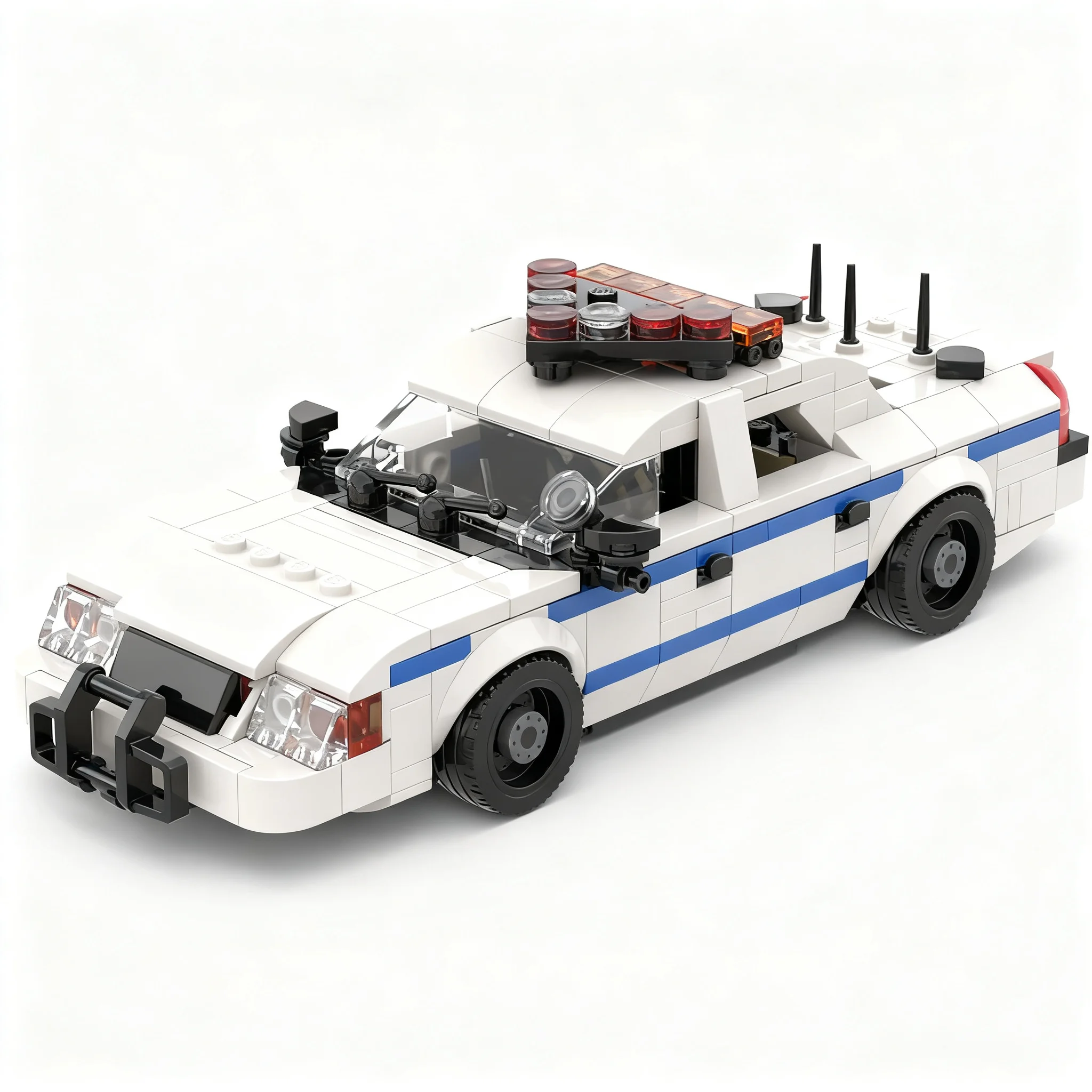 397pcs MOC NYPD Police Interceptor City Police Model Building Blocks Christmas Gift Toys DIY Display Birthday Education Craft