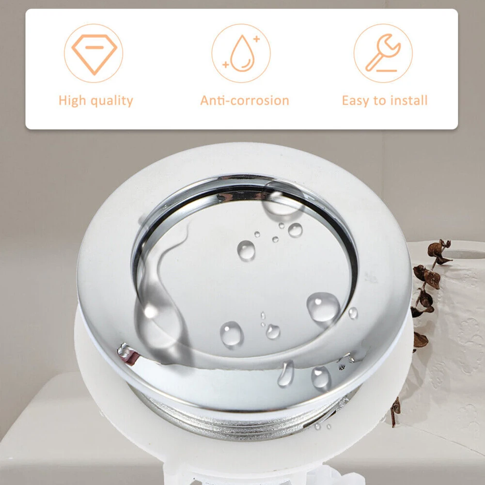 

38mm Bathroom Toilets Push Button Toilet Button Cover Round Valve Rods Push Toilet Water Tank Buttons Toilets replace Accessorie