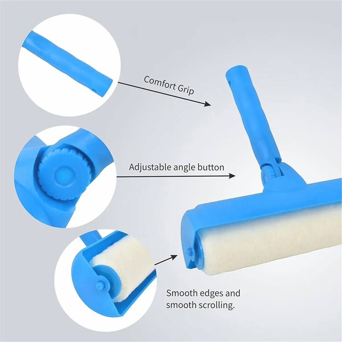 618 Mega Sale Adjustable 10 Inch Ceiling Paint Roller - Anti Splashing, Wide Application, Reusable