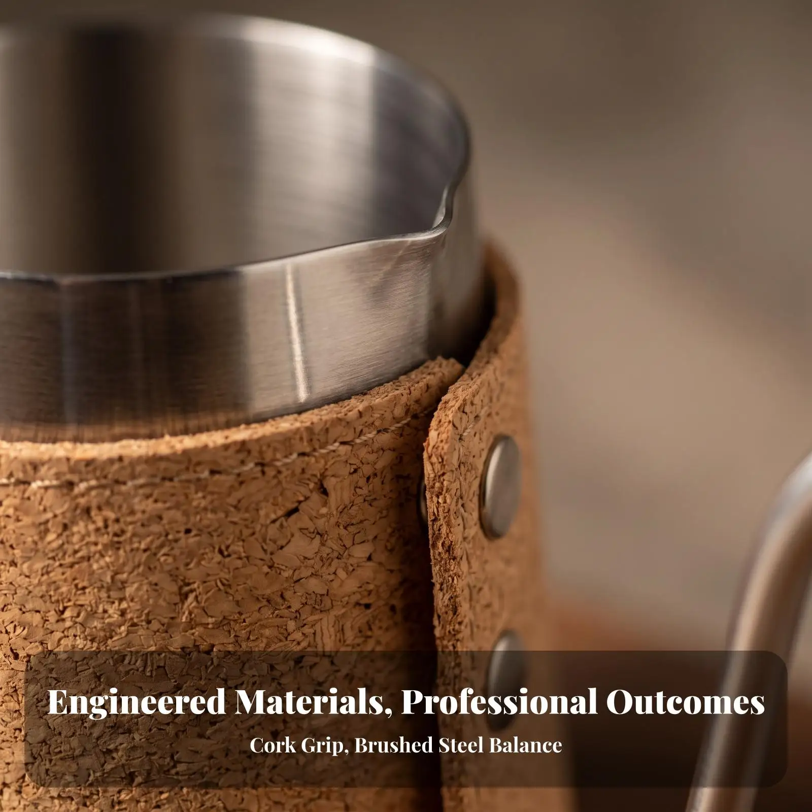 Hand Coffee Grinder Set with Carry Case Stainless Steel Cork Design Pour over Coffee Maker Equipment for Travel Camping Office