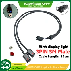 2x Hydraulic Mechanical Brake Cut Off Sensor 3PIN SM Connector With Indicator Light for Bafang 8fun BBS01 BBS02 BBSHD