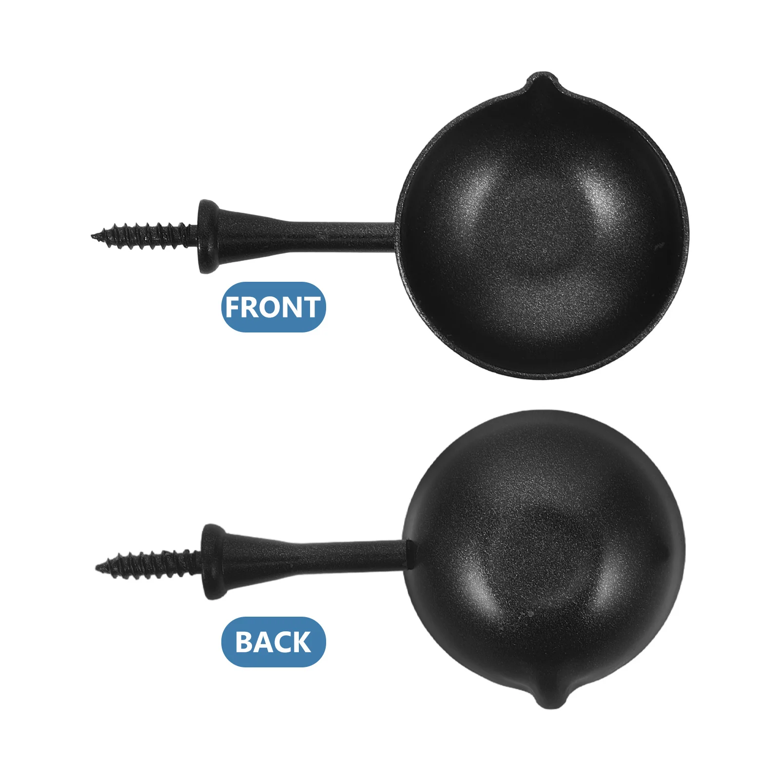 Conjunto de 6 Colheres para Selagem de Cera, Ferramenta de Ferro Reutilizável e Resistente para Derreter Cera em Convites, Processo de Selagem Eficiente, Design de Despejo Suave