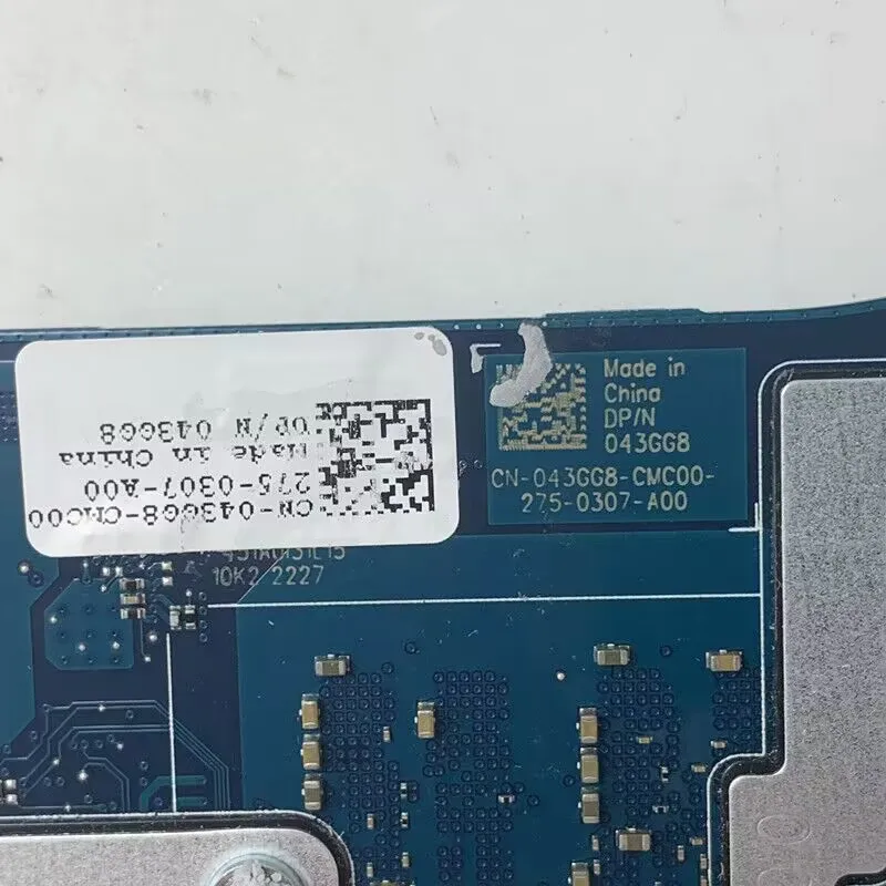 

Для DELL G15 5525 LA-L658P CN-043GG8 043GG8 43GG8 с процессором Ryzen 7 6800H, материнская плата для ноутбука GN20-P1-A1 RTX3050TI, 100% протестировано хорошо