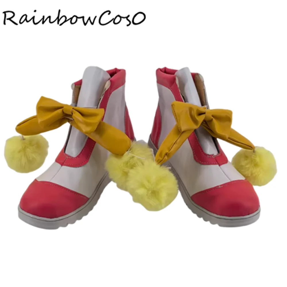 

Kinomoto Sakura Обувь для косплея Сапоги Игра Аниме Хэллоуин Рождество RainbowCos0 W5538