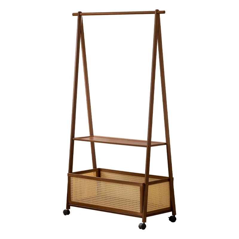 

Floor-to-ceiling bedroom home clothes rack, multifunctional simple clothes storage and hat rack
