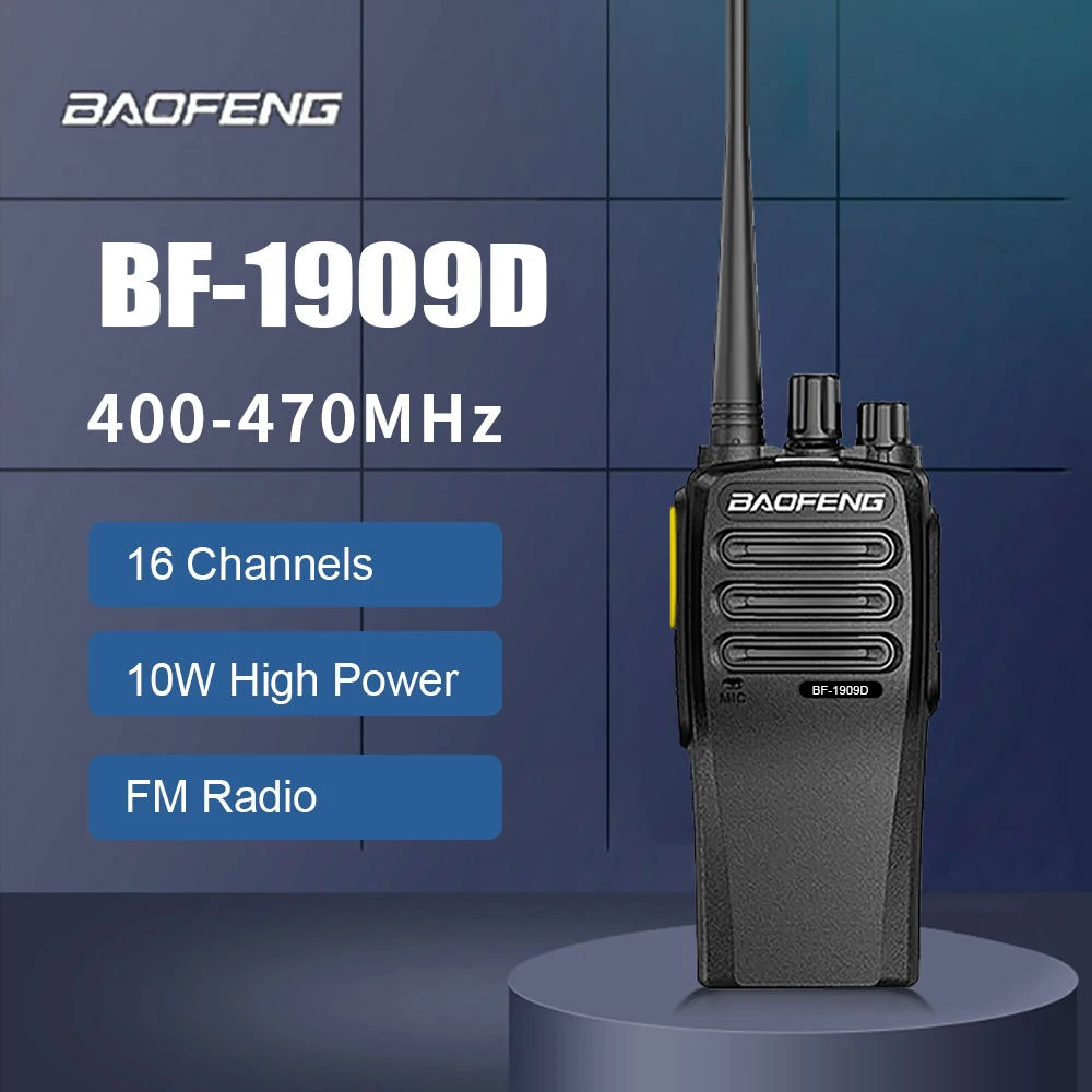

Baofeng BF-1909D Long Range Walkie Talkie Intelligent Noise Reduction UHF Two Way Radio Encryption UHF400-480MHz Type-C