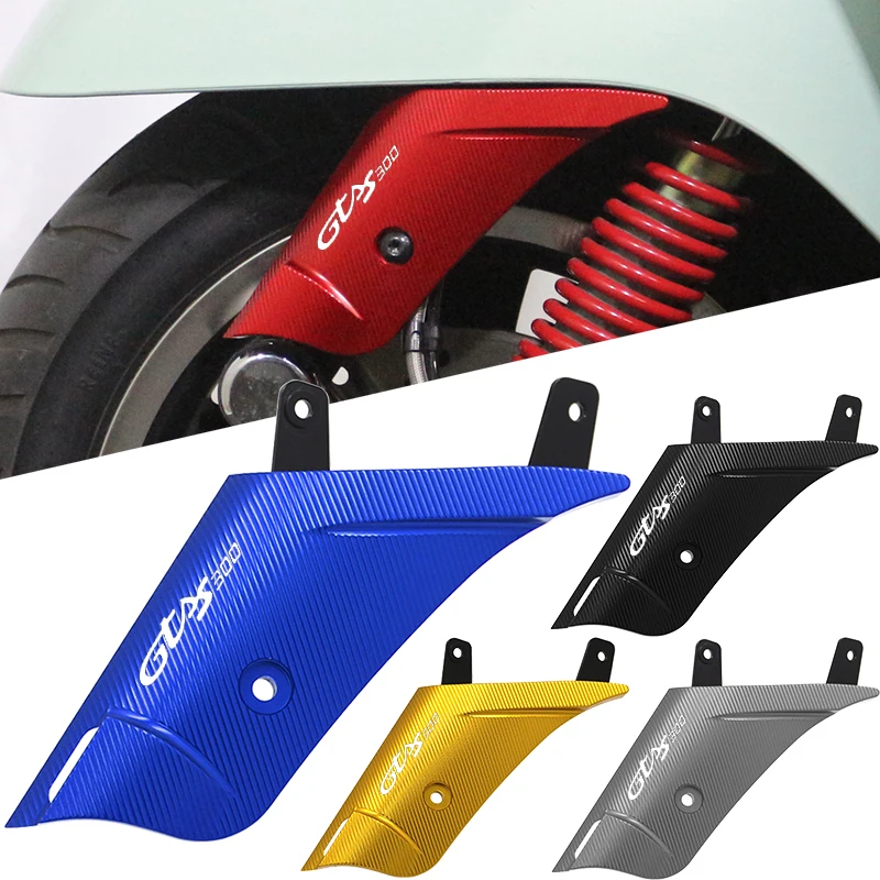 Image of Für VESPA GTS300 GTS 300 GTS250 125 2013-2023 Motorrad Stoßdämpfer Seitenabdeckung Vorderrad-Schwingenschutz Zubehör