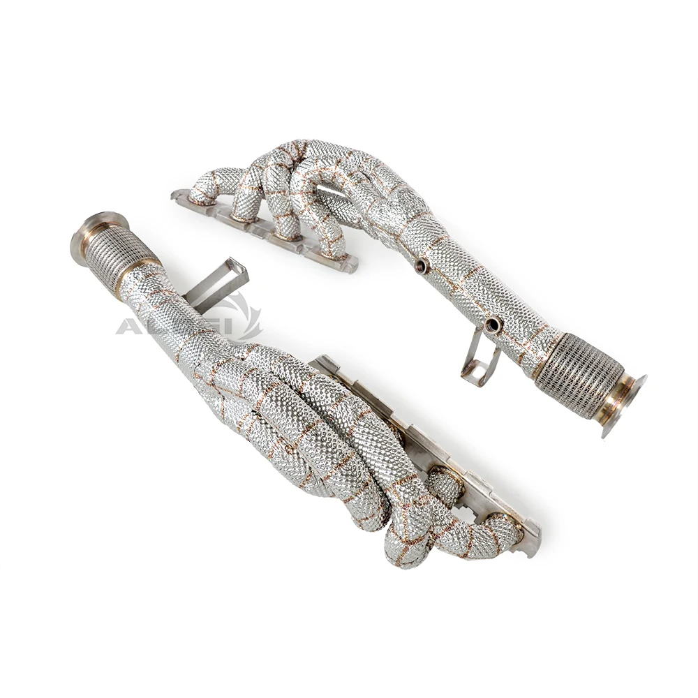 Stainless Steel Valved Cat-Back Exhaust System for M3 M4 F80 F82 3.0T S55 2014-2019 Long Tube Design with Quad Tip Muffler