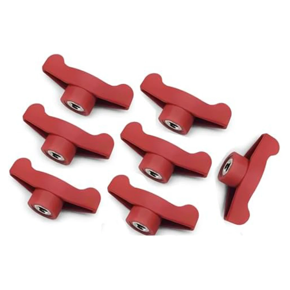 3/7 pçs botão vermelho asas para 5/16-18 para 720-04122 tratores de gramado sopradores de neve peças de reposição soprador de neve cortador de grama acessórios de jardim