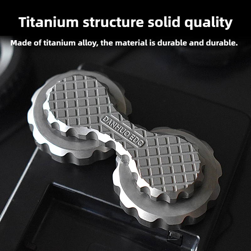 DANHUO dwurdzeniowy EDC mechaniczny metalowy zatrzask moneta opuszek palca metalowa karta Push dekompresja zabawka na biurko prezent