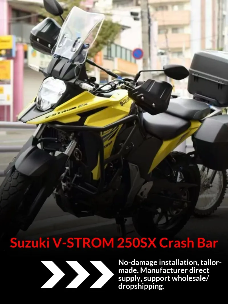 New V-Strom 250SX Lower Crash Bars Engine Guard Protection Frame Slider Bumper Motorcycle Accessories Black