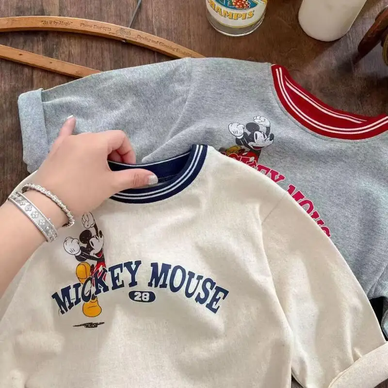 

Модная футболка унисекс для мальчиков с принтом-буквой, свободная, с коротким рукавом, из чистого хлопка, в стиле ретро