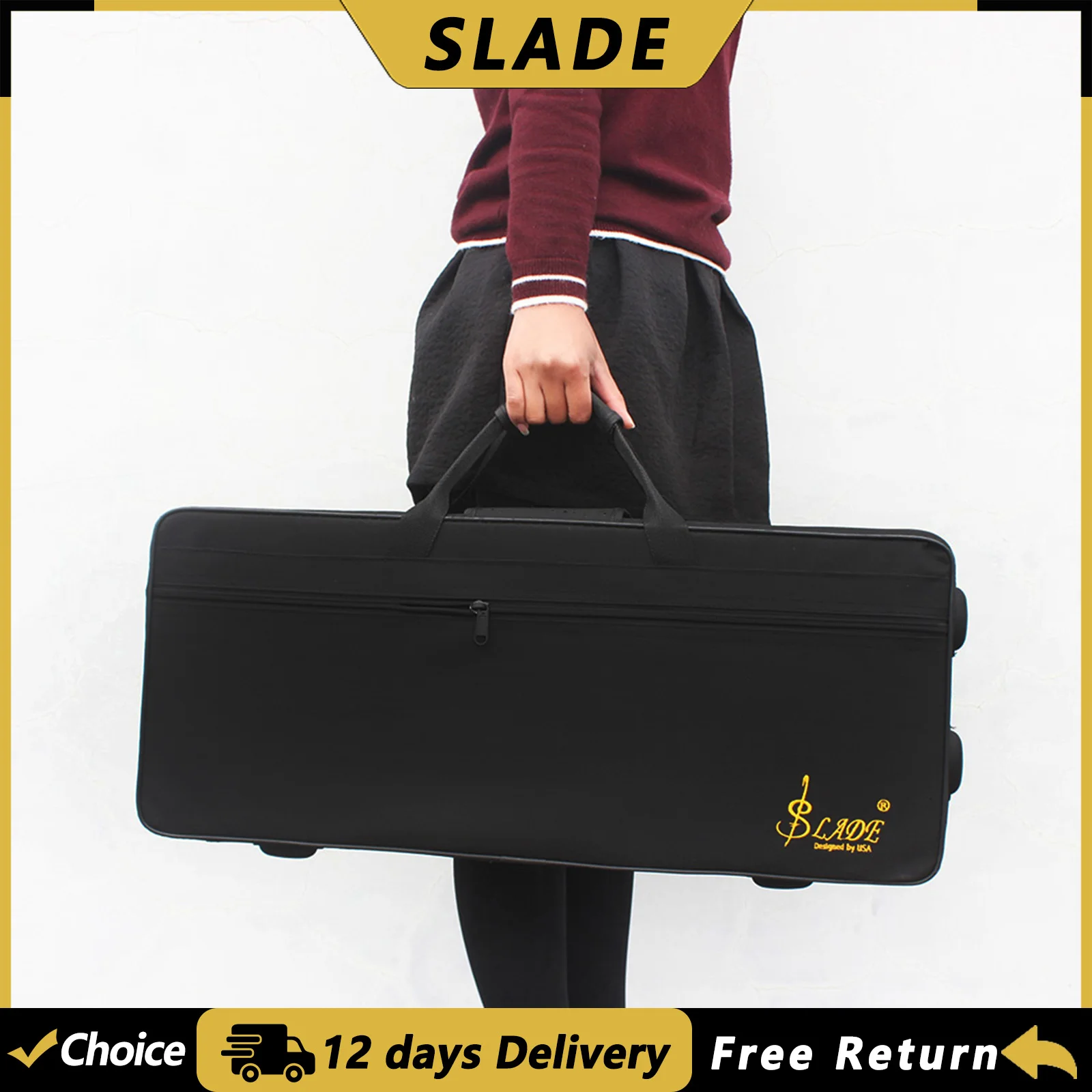 

SLADE Alto Saxophone Case Handbag Oxford Thickened Sax Backpack Adjustable Shoulder Strap Woodwind Instrument Accessories