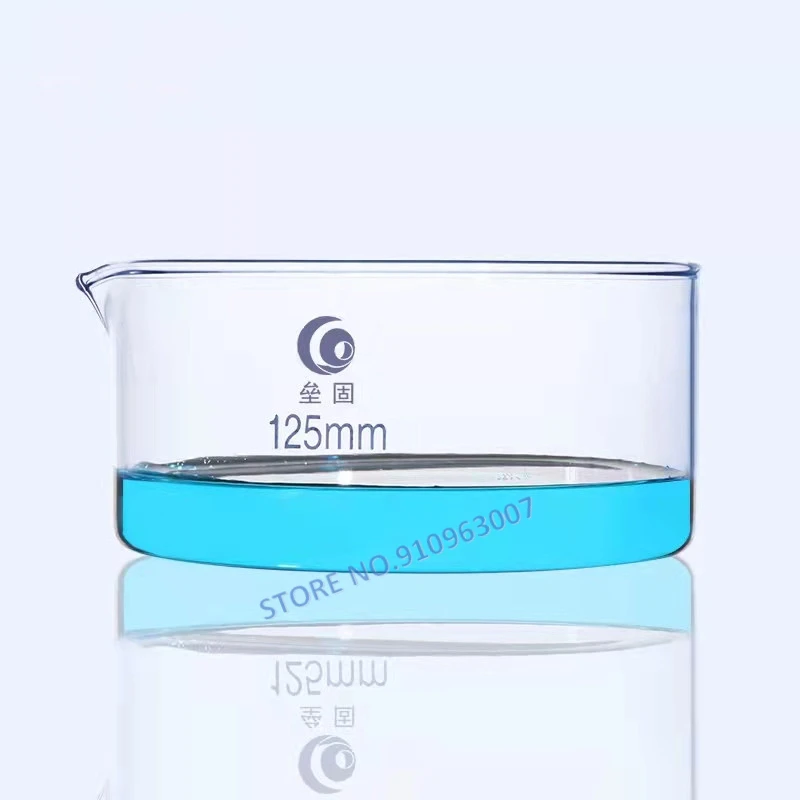 1pc High borosilicate glass crystallizing dish Circular dish Laboratory dish High temperature resistance free shipping